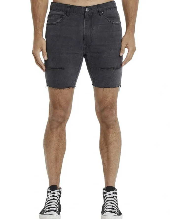 KSCY Denim Shorts in Black