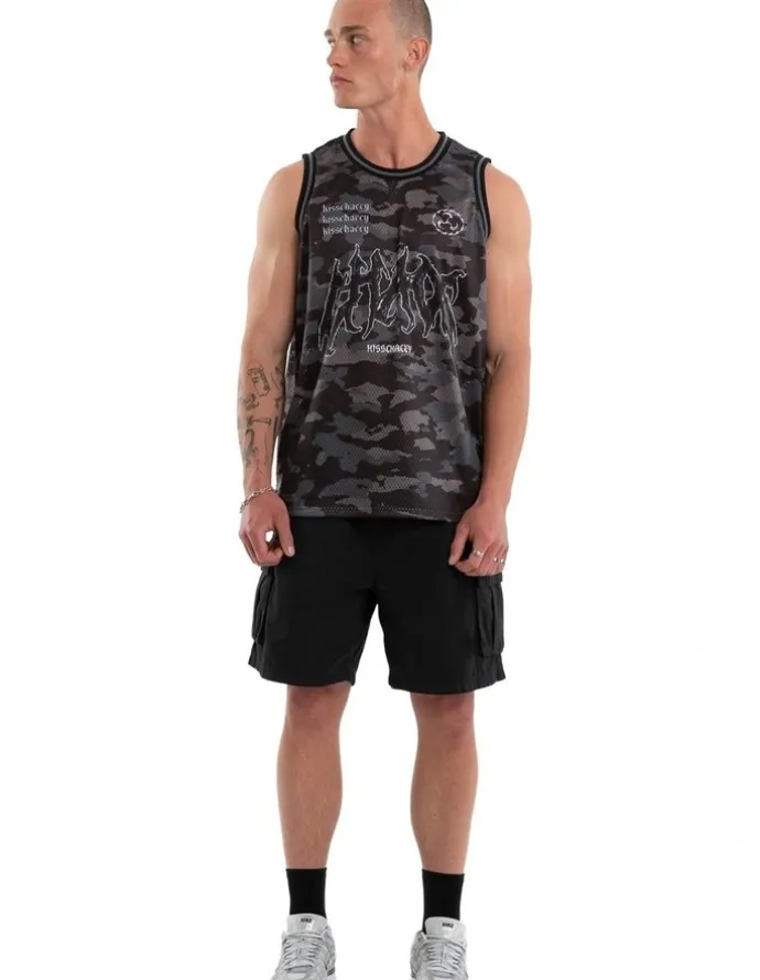 KSCY Glory Basketball Jersey Tank in Black