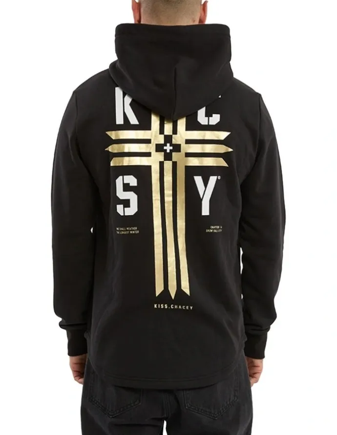 KSCY Guardian Dual Curved Hoodie in Black