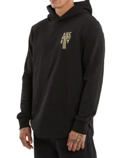 KSCY Guardian Dual Curved Hoodie in Black