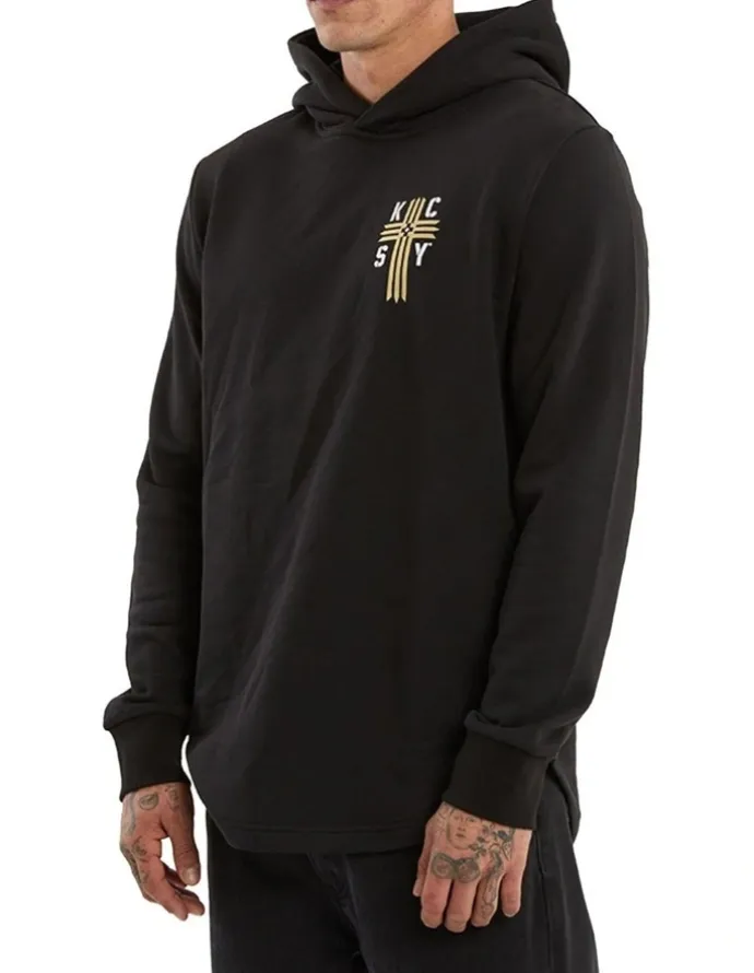 KSCY Guardian Dual Curved Hoodie in Black