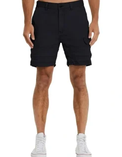KSCY Michigan Cargo Shorts in Jet Black