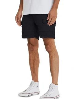 KSCY Michigan Cargo Shorts in Jet Black