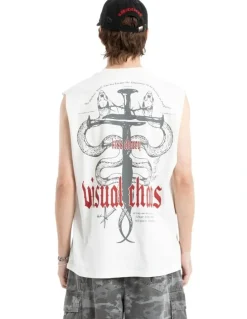 KSCY Pray Soul Street Muscle Tank in White