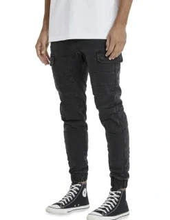 KSCY Salem Denim Jogger in Vintage Black