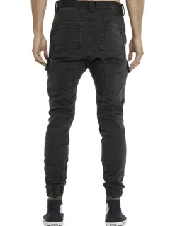 KSCY Salem Denim Jogger in Vintage Black