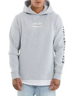 KSCY Sharp Layered Hoodie in Grey