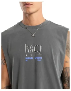 KSCY Studio Relaxed Muscle Tank in Grey
