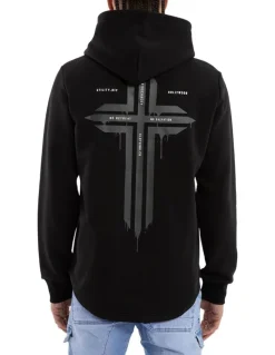 KSCY Worship Dual Curved Hoodie in Black