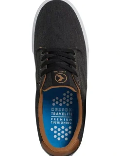 Kustom Asmus Sneakers in Black Herring