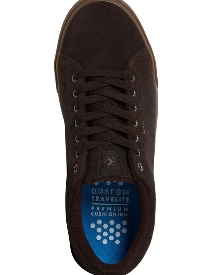Kustom Finetime Classic Sneakers in Choc