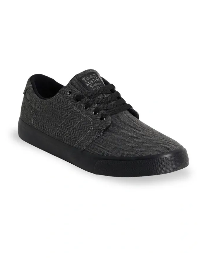 Kustom Layday Sneakers in All Black