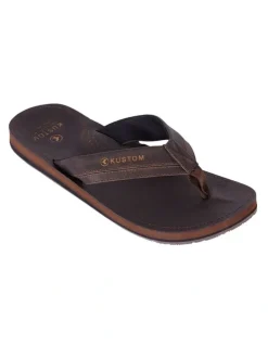 Kustom Vego 2 Thongs in Chocolate