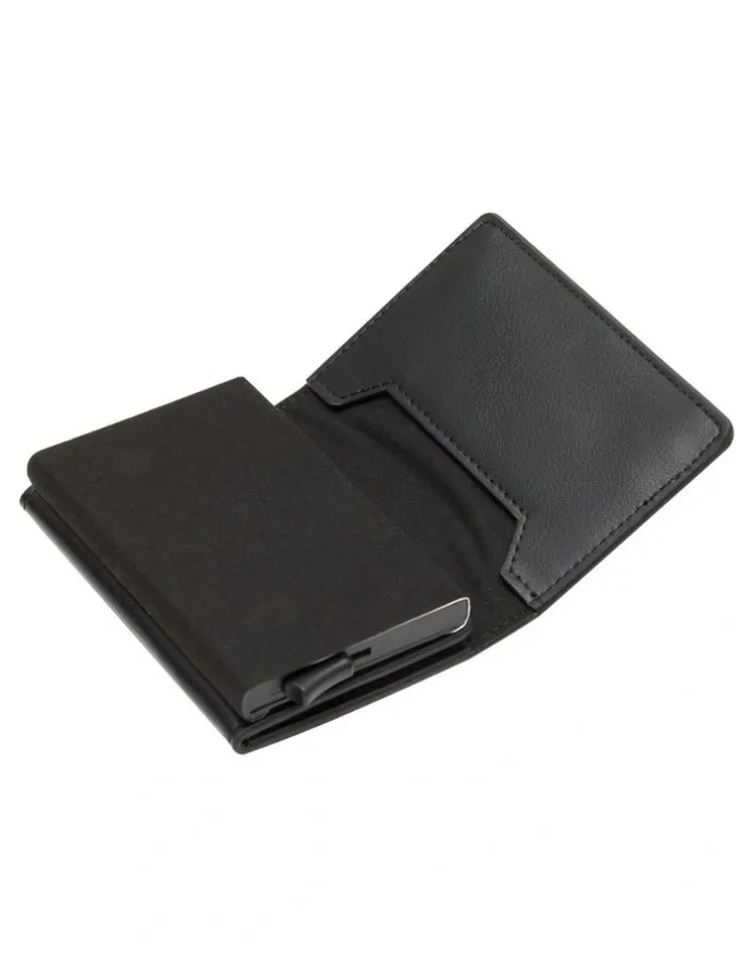 La Enviro Leura 2.0 Minimalist Coin Pocket Wallet in Black