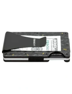 La Enviro Lorne Forged Carbon Wallet in Matte Gold