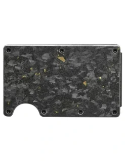 La Enviro Lorne Forged Carbon Wallet in Matte Gold