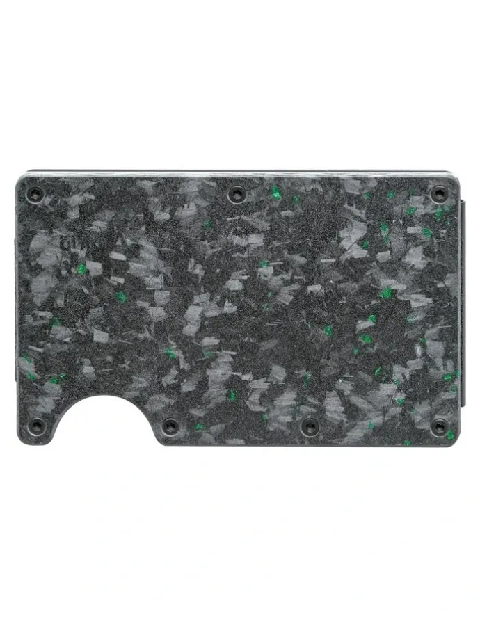 La Enviro Lorne Forged Carbon Wallet in Matte Green