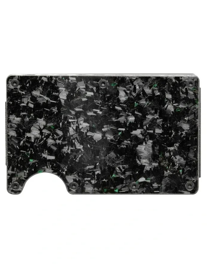 La Enviro Lorne Forged Carbon Wallet in Gloss Green