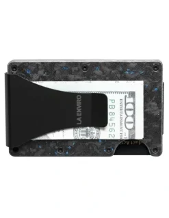 La Enviro Lorne Forged Carbon Wallet in Matte Blue