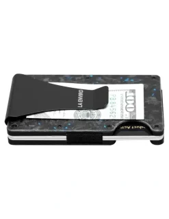 La Enviro Lorne Forged Carbon Wallet in Matte Blue