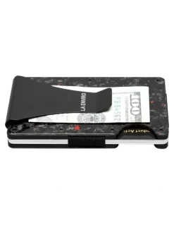 La Enviro Lorne Forged Carbon Wallet in Gloss Red