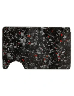 La Enviro Lorne Forged Carbon Wallet in Gloss Red