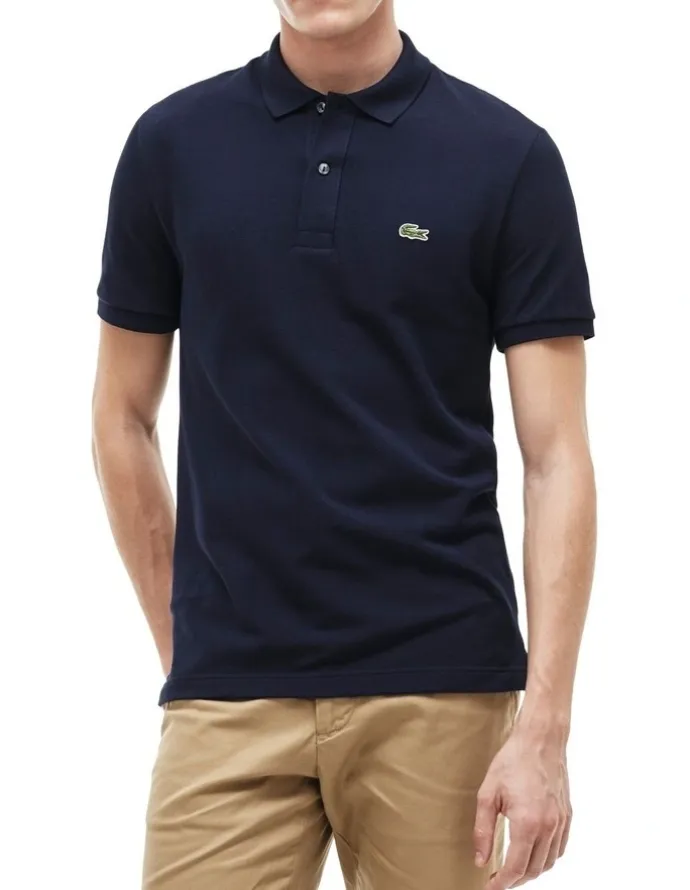 Lacoste Basic Slim Fit Polo Shirt in Navy