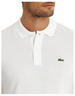 Lacoste Basic Slim Fit Polo Shirt in White