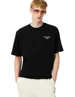 Lacoste Core Originals Back Graphic T-shirt in Black
