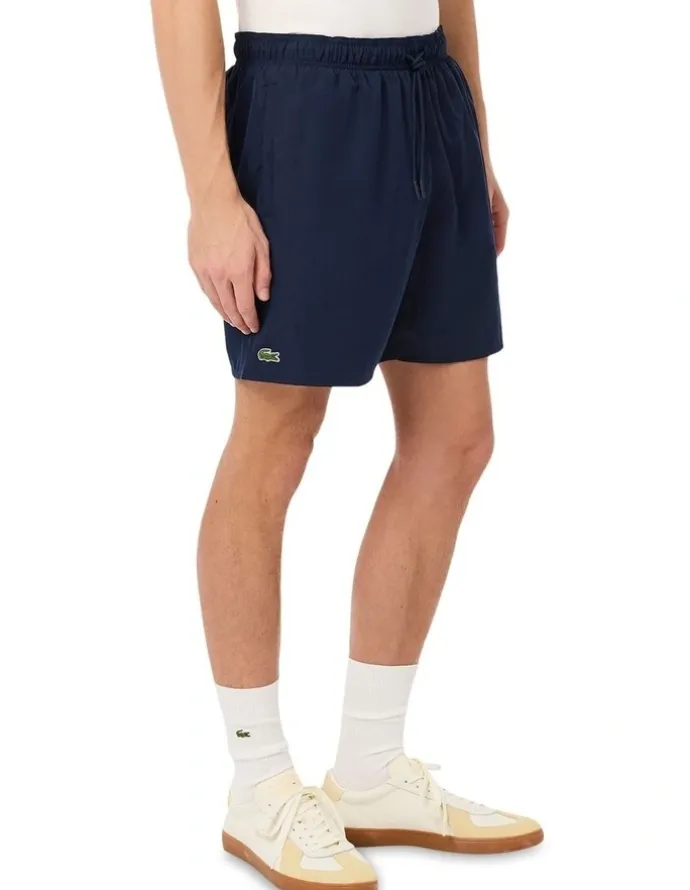 Lacoste Essentials Swim Short in Navy Blue/Green