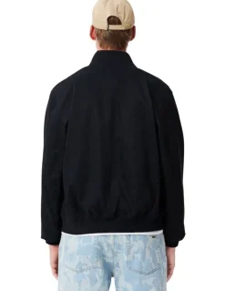 Lacoste Essential Twill Harrington in Abysm