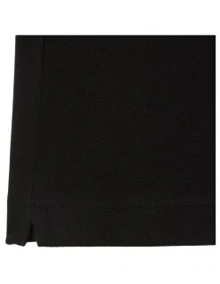 Lacoste Soft Branding Classc Fit Pique Polo Shirt in Black