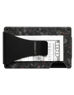 La Enviro Lorne Forged Carbon Wallet in Matte Red