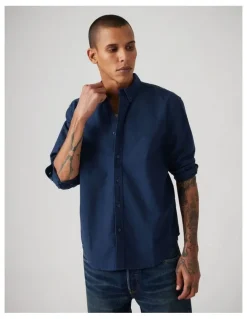 Levi's Authentic Button-Up Shirt in Dress Blues