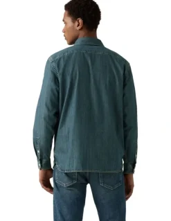 Levi's Jackson Worker Overshirt in Chopper Dark Wash
