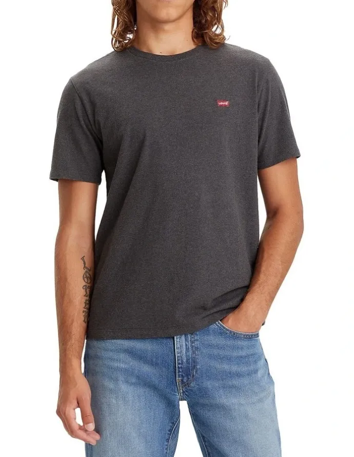 Levi's Original Housemark T-shirt in Dark Charcoal Heather