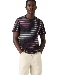 Levi's Original Housemark T-shirt in Andor Stripe Navy Blazer
