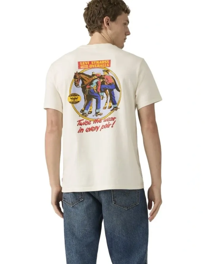 Levi's Relaxed Short-Sleeve Graphic T-shirt in Egret