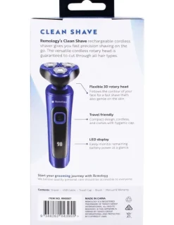 Living Today Remology Clean Shave Rechargeable Cordless Shaver
