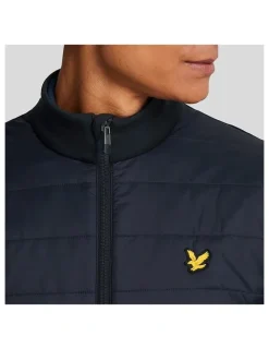 Lyle & Scott Golf Baffle Quilted Jacket in Navy