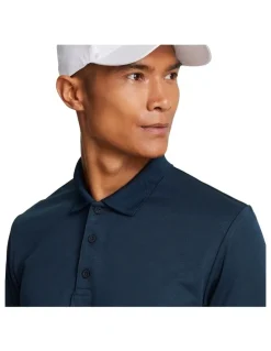 Lyle & Scott Tonal Tech Golf Polo Shirt in Dark Navy