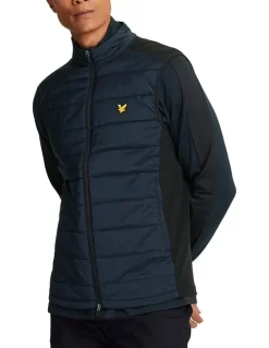 Lyle & Scott Wadded Golf Gilet Vest in Navy