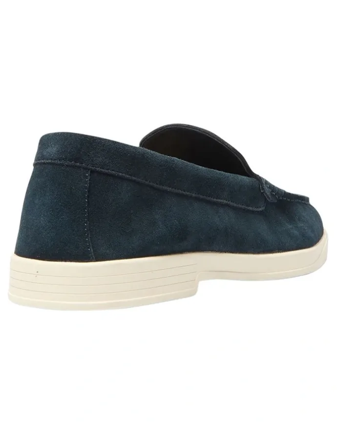 Marcs Valiant Loafers in Navy Suede