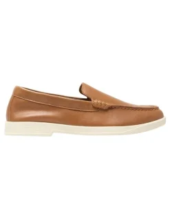 Marcs Valiant Loafers in Tan Leather