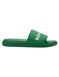 Marcs Venice Slide in Green/White