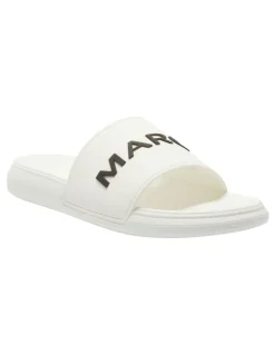 Marcs Venice Slide in White/Black