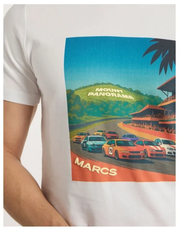Marcs Bathurst Vintage Tee in White