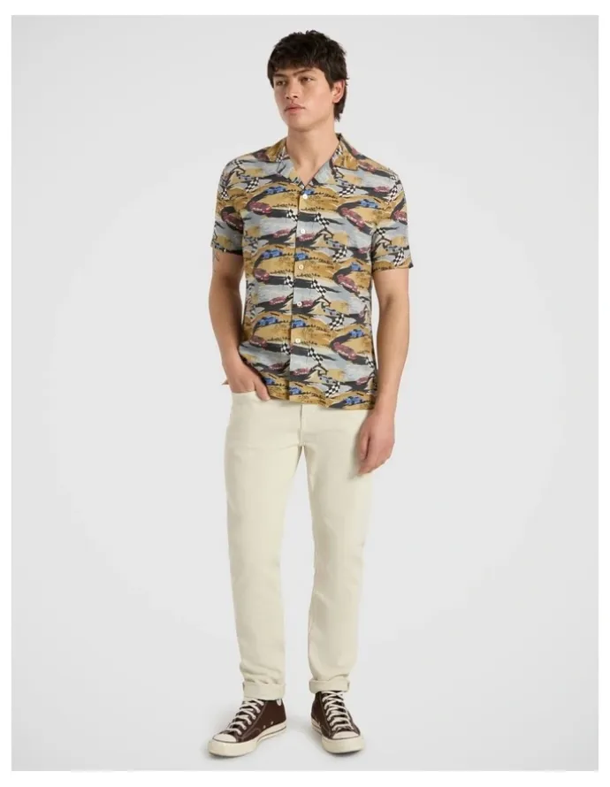 Marcs Championship Race Shirt in Blue Multi
