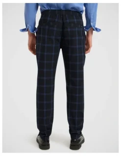 Marcs Colonel Cotton Linen Pant in Dark Navy