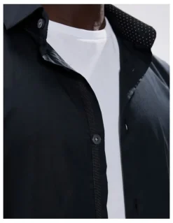 Marcs Cooper Stretch Shirt in Black